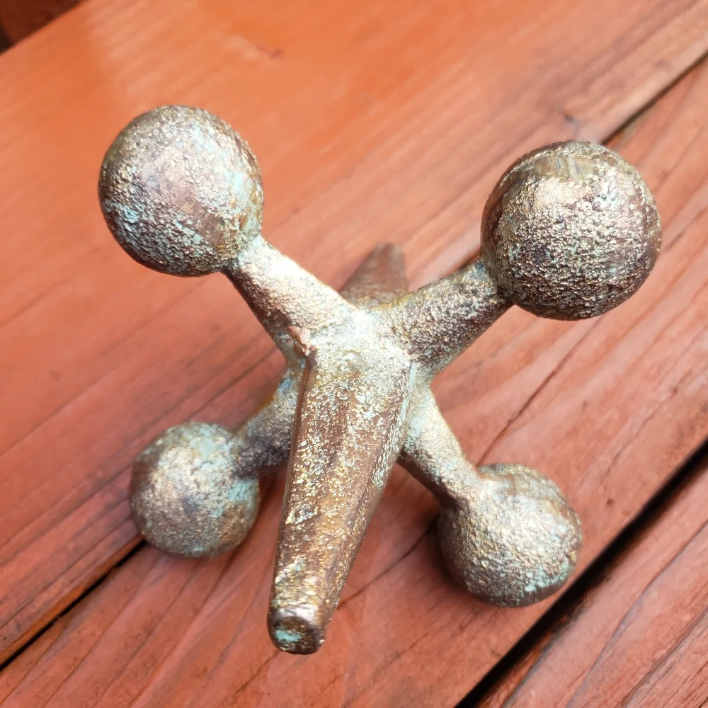 'Jacks' Heavy Paperweight - Bookend - Doorstop - Decorative Piece (Cast Iron)